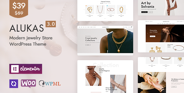 Alukas – Luxury Jewelry Store WordPress Theme