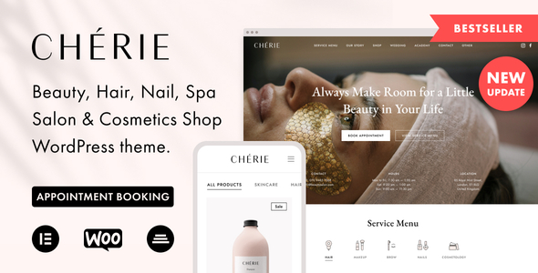 Chérie - Beauty Salon Spa WordPress Theme
