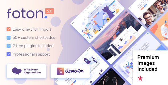 Foton - App Landing Page WordPress Theme