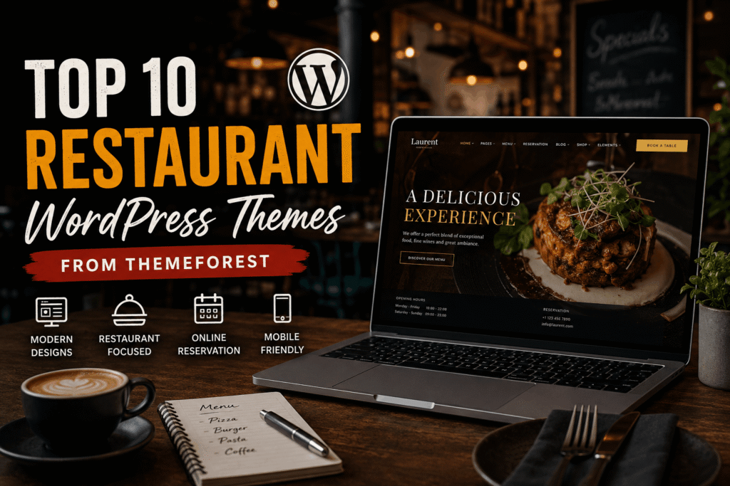 Top 10 Restaurant WordPress Themes on ThemeForest