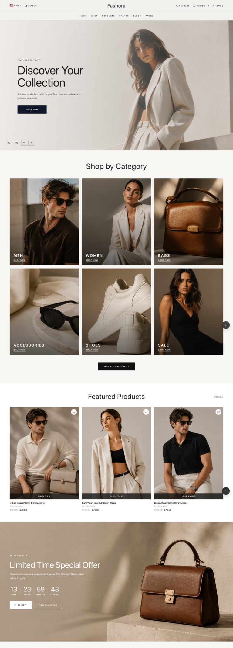 Fashora – Ecommerce WordPress Theme for Fashion & Clothing Stores